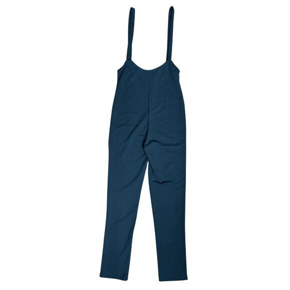 NEW Fashion Nova M Black Sleeveless Jumpsuit With Gold Zipper Closure Streth - Picture 3 of 11